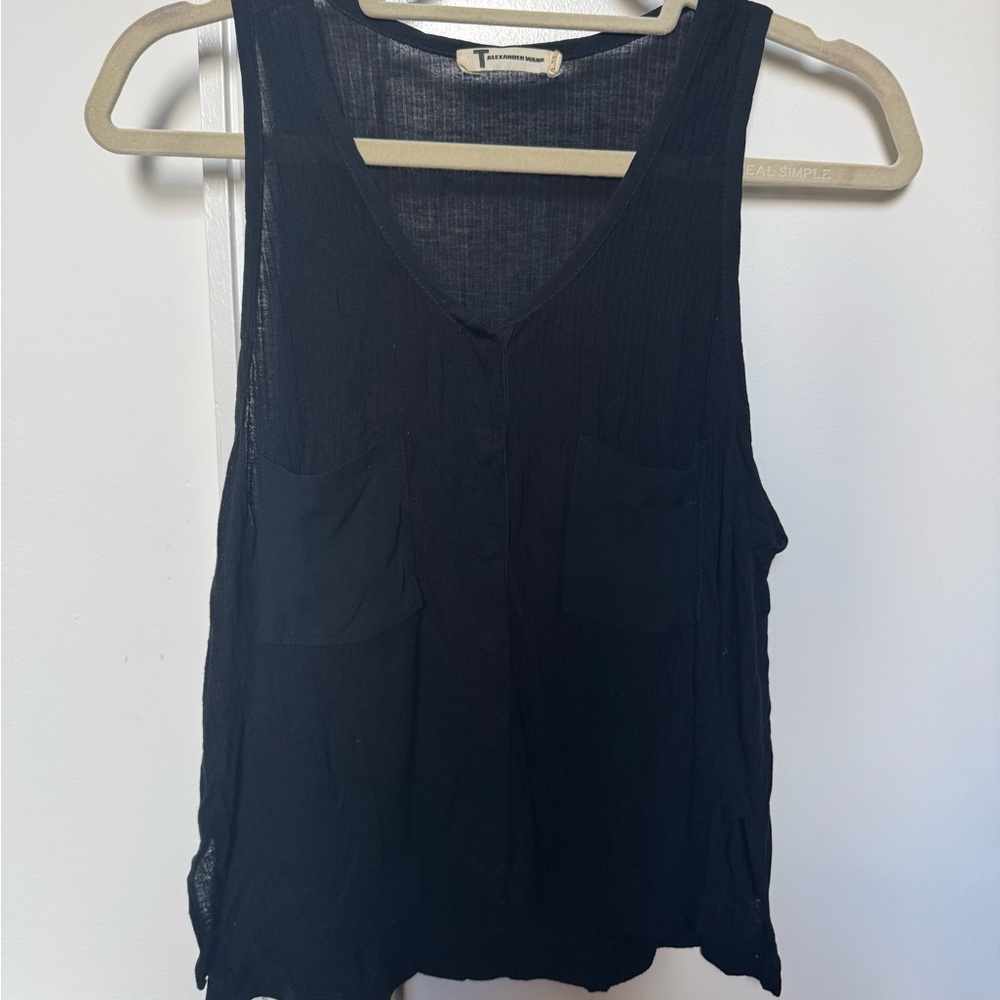 Alexander Wang Black Sleeveless Tank Top